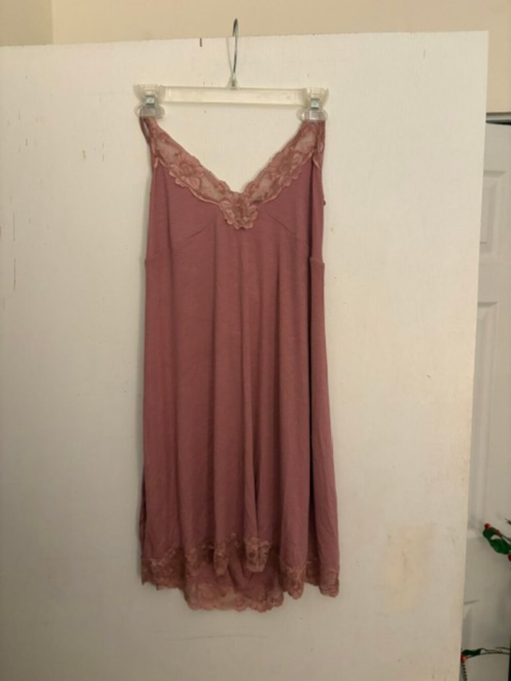 Victoria's Secret Cami Night Gown, Lace-Up Back, Sz L, NWOT